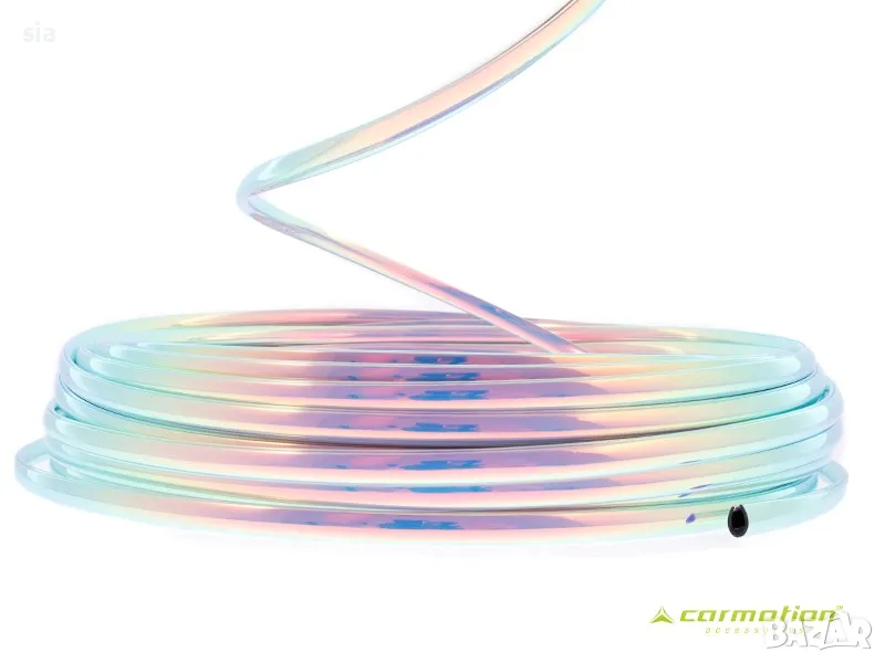 Декоративна лайсна Хамелеон, кантова лента, Протекторна, дъга, 8 х 6 мм х 20 м, снимка 1