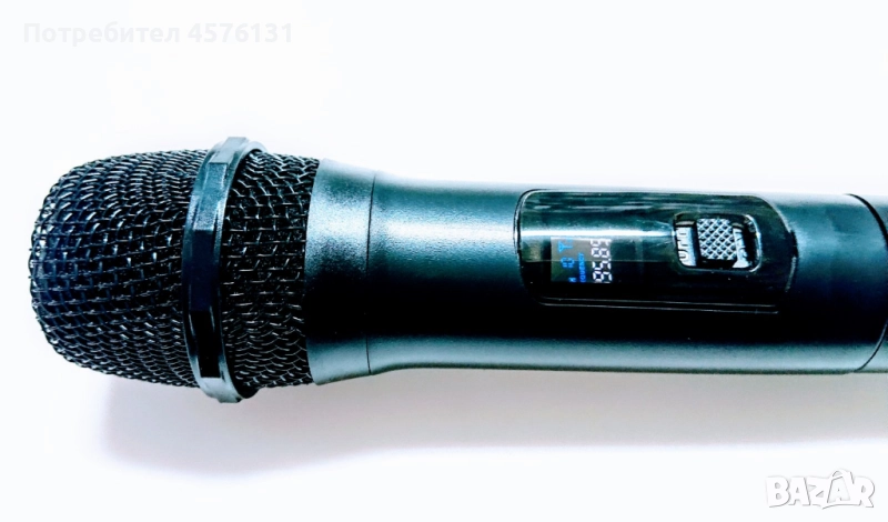Микрофон безжичен с LED дисплей 26-v, снимка 1