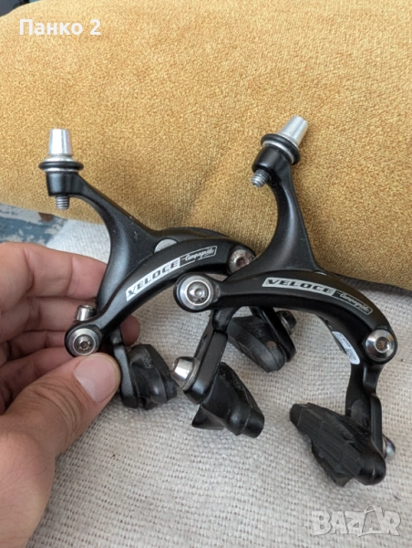 Ретро Шосейни Челюсти Campagnolo Veloce Черни, снимка 1