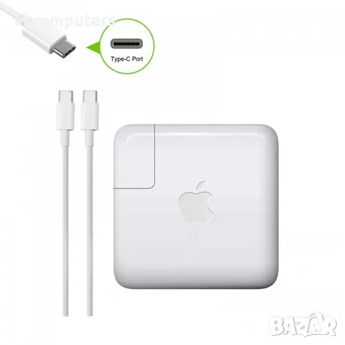 Оригинално Зарядно за лаптоп (Original Laptop Adapter) Apple MacBook Pro 15" A1707 A1719 - (Type-C) , снимка 1