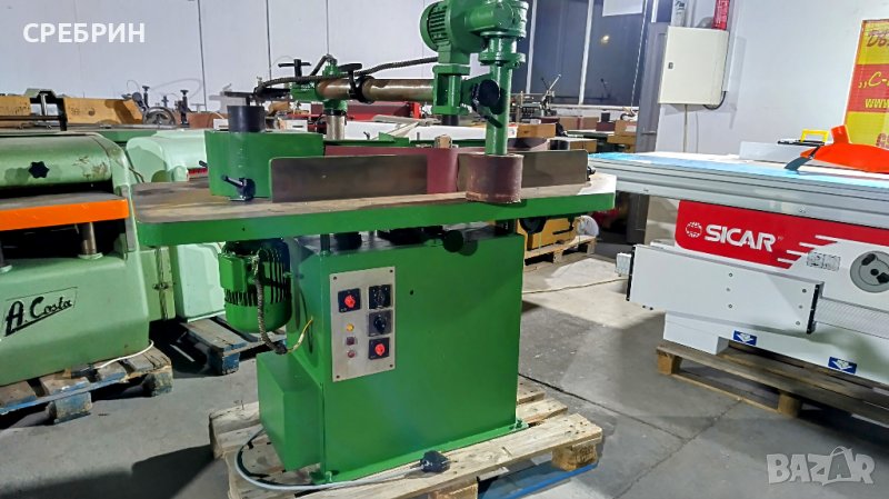 Лентов шлайф осцилиращ с пета + подавател, снимка 1