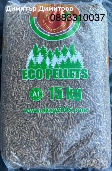 Пелети OKAY A1+ от 100% иглолистна дървесина , снимка 1