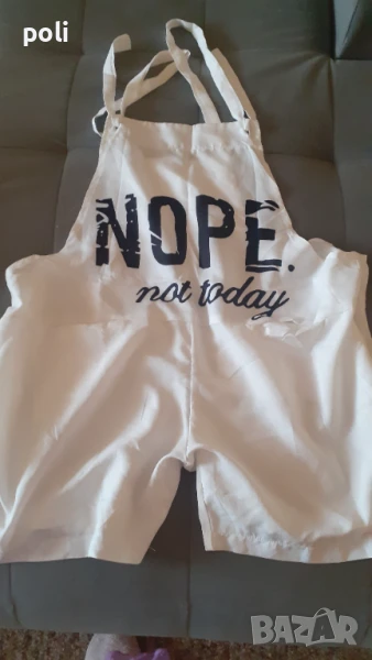 Летен бял гащеризон, снимка 1