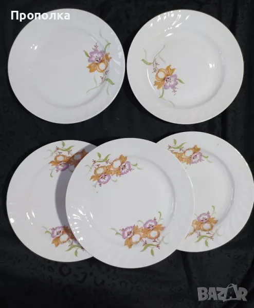  Релефни чинии"Лилии"- 6бр. , снимка 1