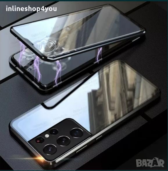 Двоен Магнитен Кейс за Samsung Galaxy S21+ / S21 Ultra 360 Градуса, снимка 1