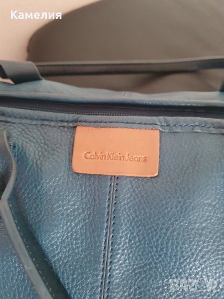 Кожена чанта Calvin Klein, снимка 1