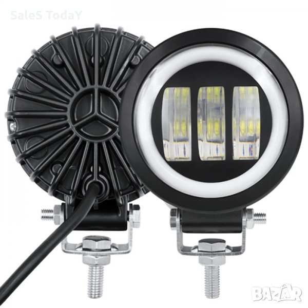 Диоден халоген за таван, 10-30V, 90/ 100мм., 6000К, снимка 1