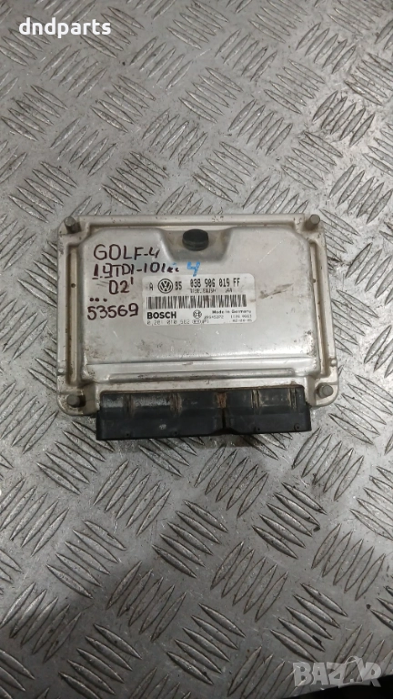 Компютър VW Golf 4 1.9TDI 101hp 2002г. 038906019FF 0281010662 , снимка 1