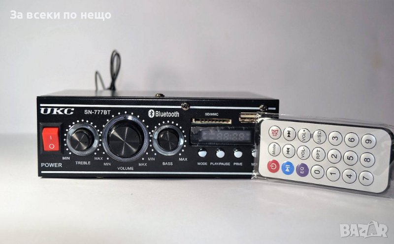 Мини стерео усилвател SN-777BT Bluetooth USB, снимка 1