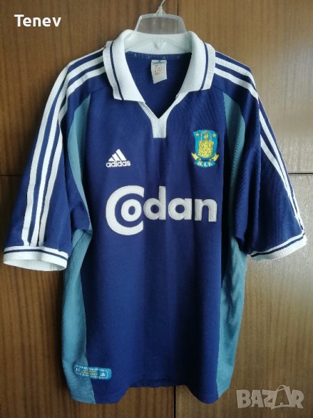 Brondby Adidas Vintage оригинална фланелка тениска XL 2000 Away Брьондби , снимка 1