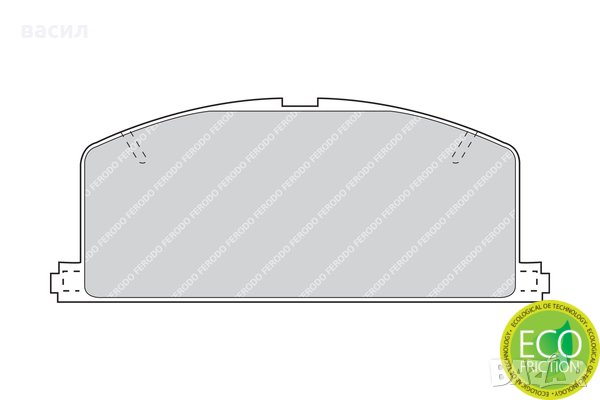 НАКЛАДКИ ДИСКОВИ TOYOTA Corola 87-95 пред,  WVA20870  FDB308, снимка 1