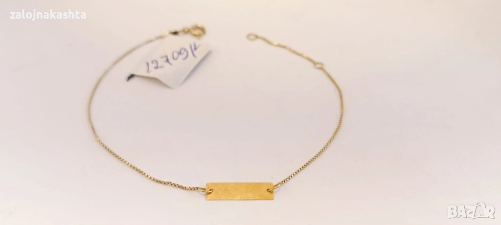 Златна гривна-0,56гр/14кр, снимка 1