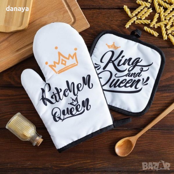 2976 Комплект кухненска ръкавица и ръкохватка Kitchen Queen, снимка 1