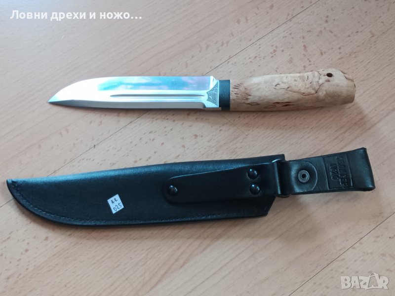 Ловен нож АиР Златоуст Селигер,карелска бреза , снимка 1