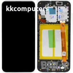 LCD Дисплей за Samsung SM-A202F A20e / GH82-20229A / GH82-20229A / Тъч скрийн + Рамка/ Черен / Ориги, снимка 1
