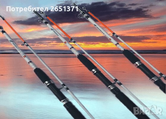 Въдица от фибростъкло Crocodile с резба, подходяща за лодка, кльонк - 2,10 м., снимка 1