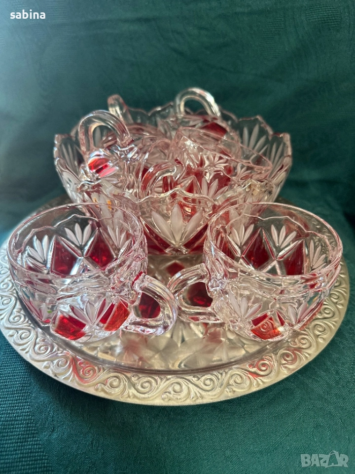 Нов сервиз Рубин на Walther glas, снимка 1