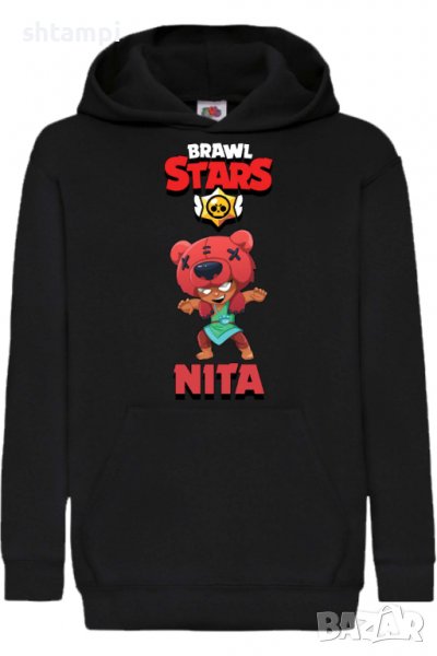 Детски Суитчър/Суитшърт Nita 1,Brawl Stars,Игра,Подарък,Изненада,Забавление,Рожден Ден, снимка 1