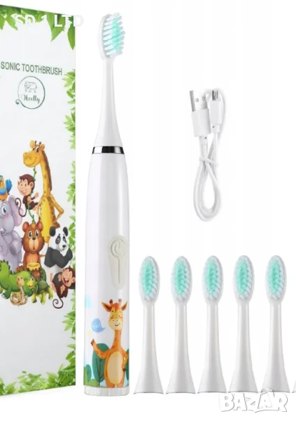 Електрическа четка за зъби за деца Heelly Sonic Toothbrush Ултразвукова ел. детска четка за зъби, снимка 1