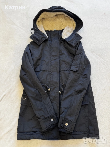 Зимно яке черно Bershka , снимка 1