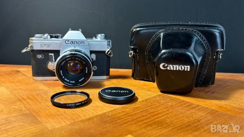 Фотоапарат Canon FT ql + обектив canon 1:1,8 , снимка 1