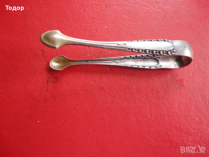 Невероятна сребърна щипка за бучка захар или лед , снимка 1