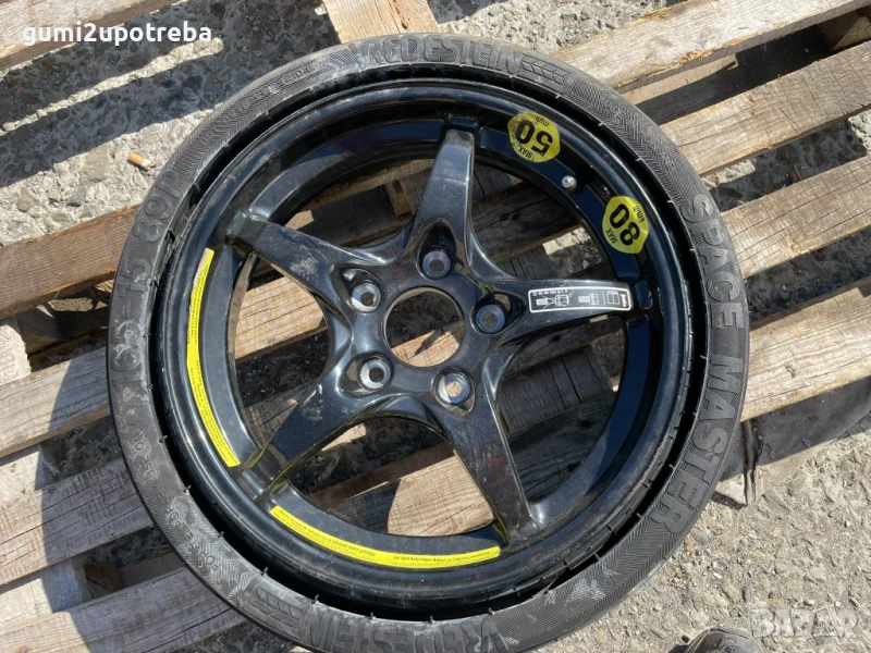 15 резервна джанта патерица 5х112 Mercedes A B C Class 165R15, снимка 1