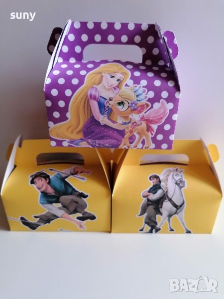 Кутийки за лакомства рапунцел и разбойника, снимка 1