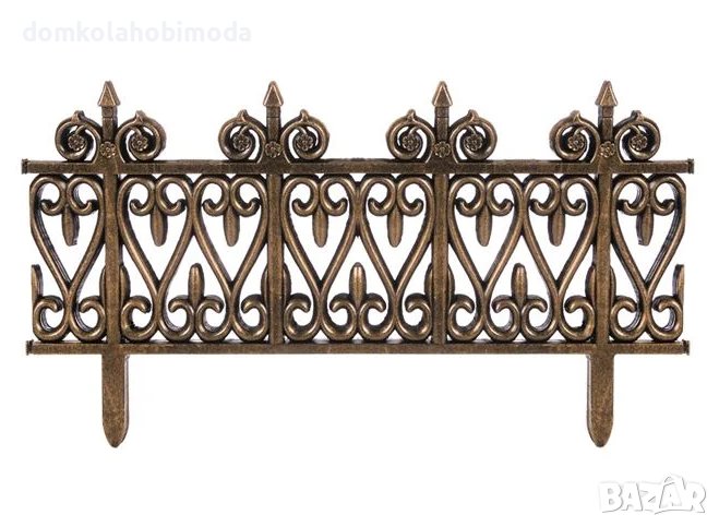 Декоративна ограда 5 броя, 62х35 см, Пластмаса, снимка 1