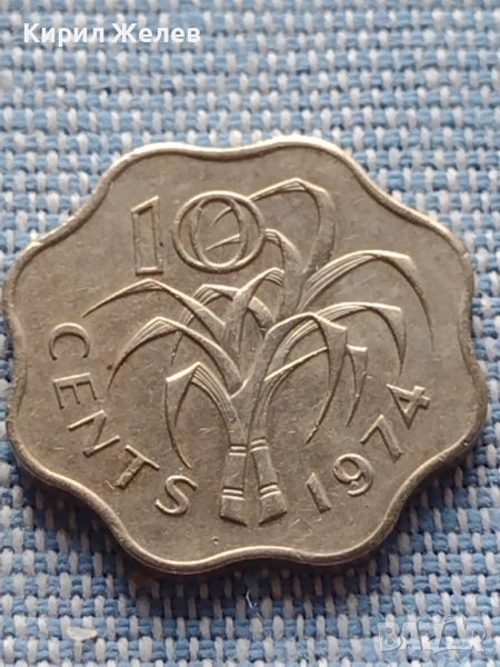 Монета 10 cent 1974г. SWAZILAND много красива за КОЛЕКЦИЯ 41110, снимка 1