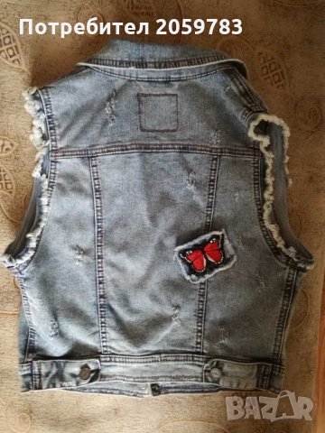  Дамски дънкови елечета, снимка 4 - Якета - 31372581