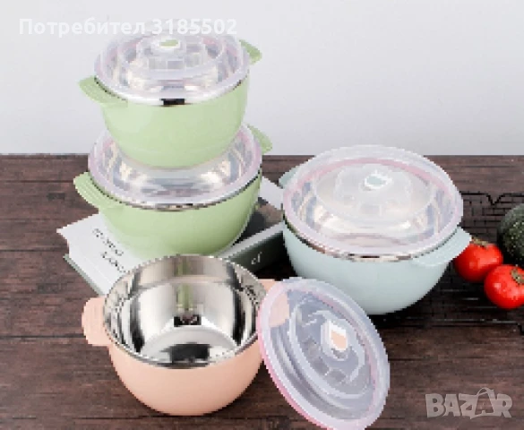 Кутии за съхраняване на храна в комплект от три броя. 2400мл. 1600мл и 800мл, снимка 16 - Кутии за храна - 51392819