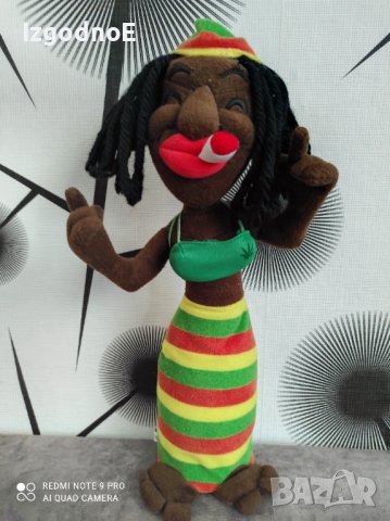 Реге кукла с расти, стил Боб Марли, снимка 2 - Кукли - 40016721