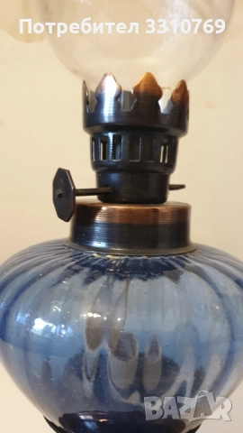 Красива антикварна газена лампа. , снимка 3 - Настолни лампи - 52099797