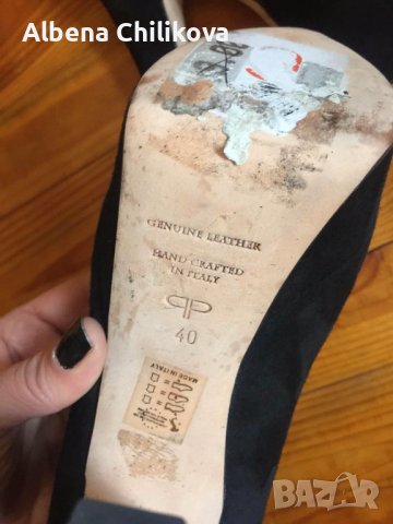 Италиански обувки от естествен велур, снимка 4 - Дамски елегантни обувки - 38668031