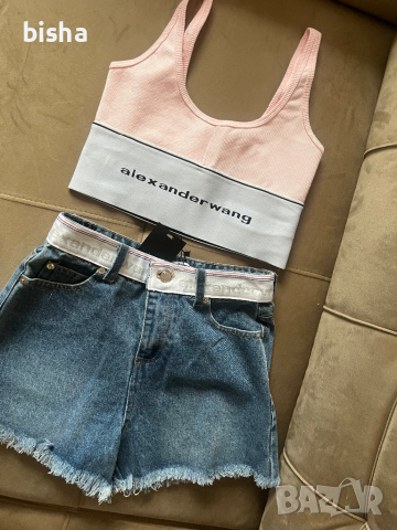 Панталонки и топ Alexander Wang , снимка 7 - Къси панталони и бермуди - 44550784