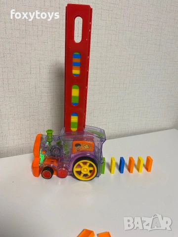 Самоподреждащо се домино - влак, влакче с музика, снимка 2 - Влакчета, самолети, хеликоптери - 53123789