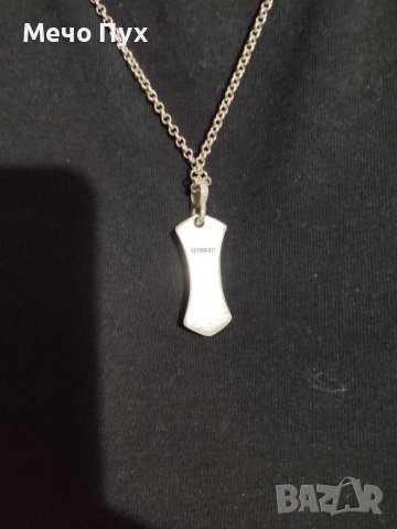 Сребърен синджир с висулка (86), снимка 6 - Колиета, медальони, синджири - 37609317