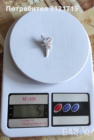 💎 Уникална сребърна висулка феичка 💎, снимка 6 - Колиета, медальони, синджири - 35094895