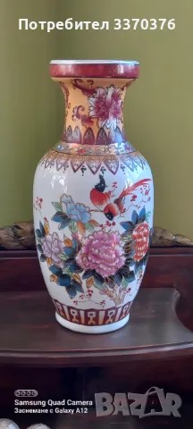 Китайска ваза-ръчно рисувана, снимка 6 - Декорация за дома - 49973452