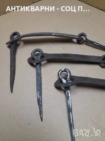 Соц Стари Ръчно Ковани Резета За Врати Порти., снимка 6 - Антикварни и старинни предмети - 48272726