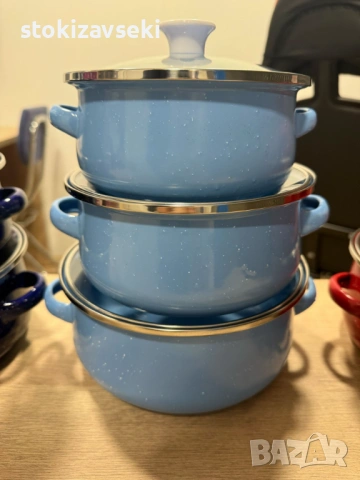 Комплект от 3 тенджери - 16см, 18см, 20см, снимка 7 - Съдове за готвене - 54049599