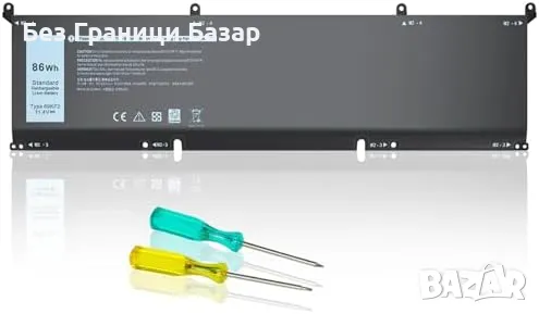 Нова лаптоп 69KF2 батерия за Dell XPS 15 9500 9510 9520 G15 Alienware, снимка 2 - Части за лаптопи - 49607562