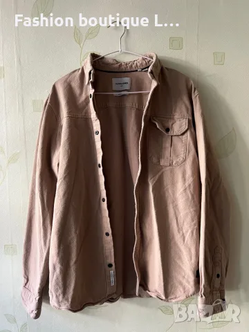 Дамска бежова риза тип връхна дреха M / L размер 100% памук на марката Jack&Jones x Core Comfort 