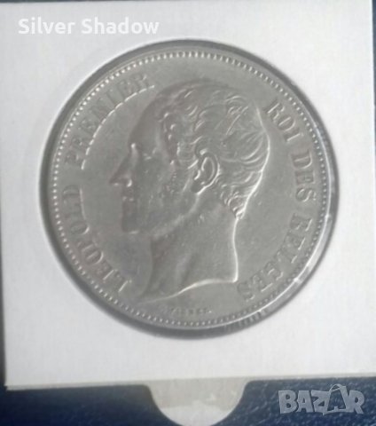 Монета Белгия 5 Франка 1851 г. Леополд I