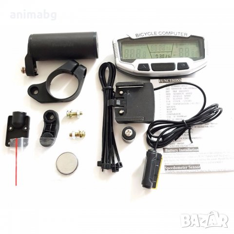 ANIMABG Вело компютър километраж, водоустойчив, LCD подсветка, Скорост в реално време, снимка 3 - Велосипеди - 32181424