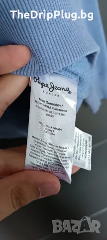 Pepe Jeans мъжка ватирана блуза размер L, снимка 4 - Блузи - 56298713