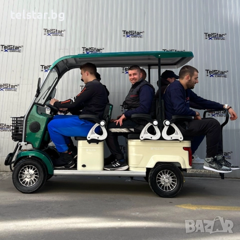 Електрически мини бус GOLF-6 72V 23Ah, 6-местен с покрив, мултифункционален, за голф и транспорт LCD, снимка 8 - Мотоциклети и мототехника - 52414963