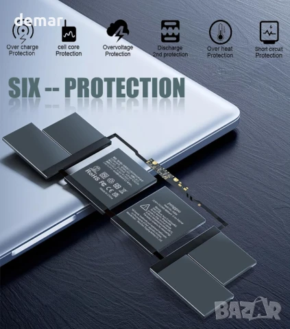 Батерия за MacBook Pro 15 инча A1707 (края 2016 г., средата 2017 г.), снимка 4 - Батерии за лаптопи - 51211548