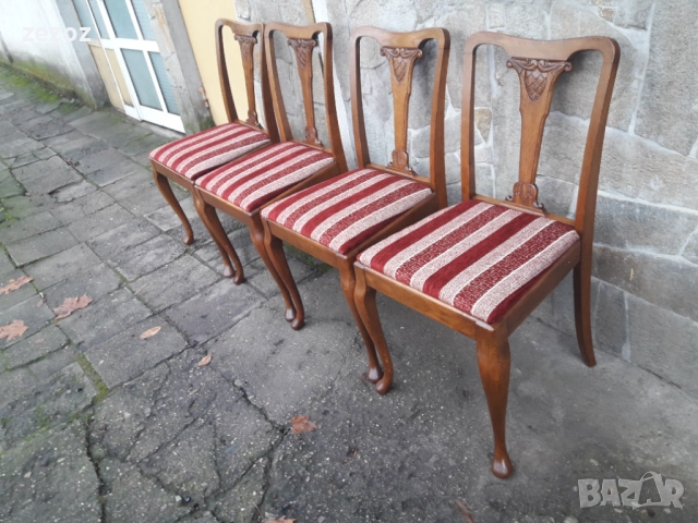 Антикварни столове-4бр.№02, снимка 3 - Столове - 52867736